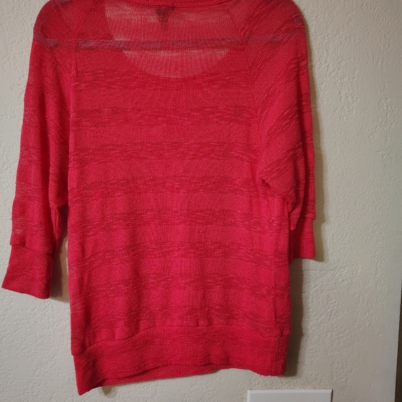 Coral Top Casual, Sophisticated, classic, sparkle, Cottage Core, Elegant funtime - Picture 5 of 8